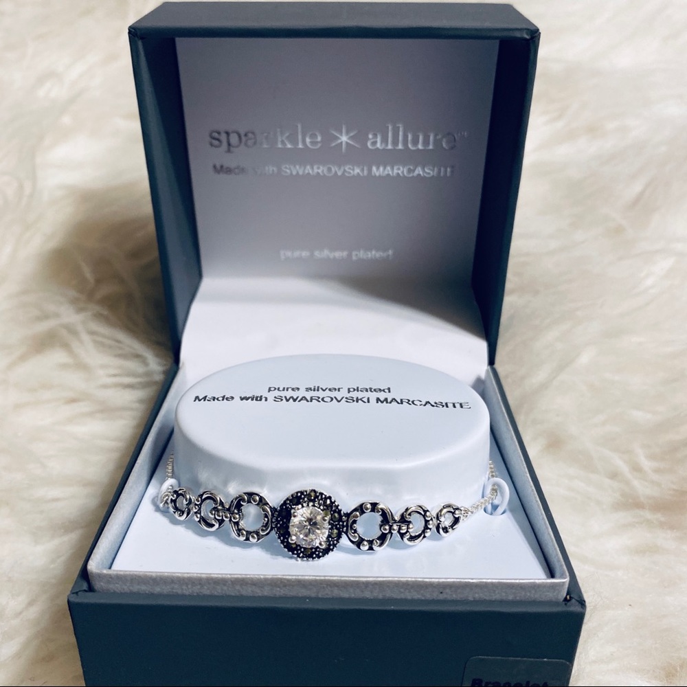 Sparkle Allure Swarovski Silver Bracelet - Picture 2 of 8